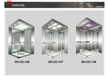 Struttura dell'acciaio inossidabile della decorazione dell'elevatore con il pannello acrilico bianco di illuminazione