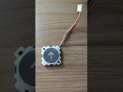 Parti dell'ascensore Tasto di chiusura della porta / Tasto di sollevamento in braille rotondo DC 12-36V