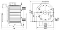 motore Gearless della macchina della trazione delle parti dell'ascensore di 380V IP41 con la carrucola Ø240mm