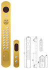 Pannello di titanio del poliziotto dell'ascensore dell'oro qualsiasi bottone facoltativo con l'apertura del lato della scatola