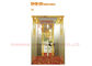 Decorazione della cabina dell'elevatore di illuminazione morbida con lo specchio di titanio dell'oro/incisa