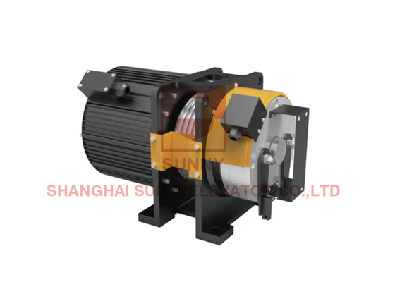 220V/380V Voltage Gearless Traction Machine per ascensore con grado di protezione IP41 e 2 1 Roping