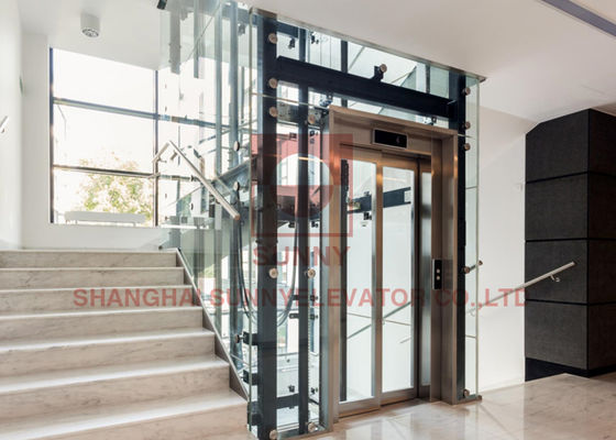 Porta cabina a due pannelli con apertura centrale certificata CE - Sistema porta ascensore durevole e silenzioso