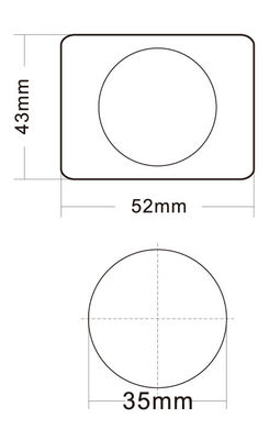 Pulsante illuminato in acciaio inossidabile ultra-sottile con Braille e IP65 per ascensori