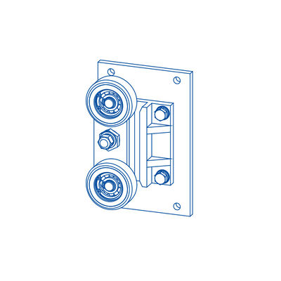 Componenti di sollevamento per scarpe guida a rullo per zaino con larghezza guida 10/16mm