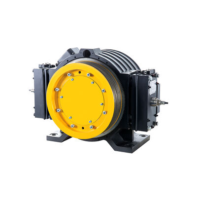 450-630 kg Carico 1,0~1,75m/s Speed Lift Traction Machine con freno a blocco per parti di ricambio di ascensore