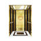 Dipinto modellare la decorazione leggera acrilica dell'oro dell'elevatore di progettazione inossidabile della cabina