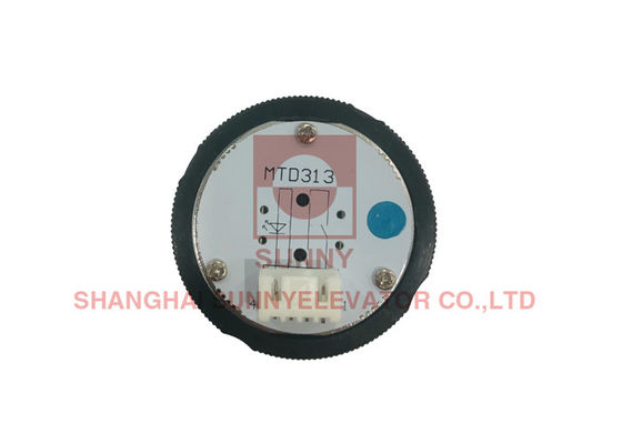 Pulsante di chiamata dell'ascensore in acciaio inossidabile con Braille DC 12-36V e pulsante dell'ascensore per passeggeri con spessore 18,5 mm
