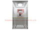 Pavimento del PVC di interior design dell'elevatore della villa con la luce metropolitana/dell'acciaio inossidabile