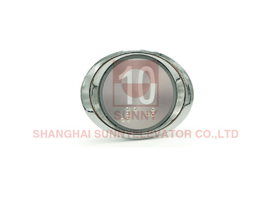 Pulsante personalizzato dell'elevatore di dimensioni 38 * 48 mm con caratteri tattili Braille e interruttore OMRON B3F-5000
