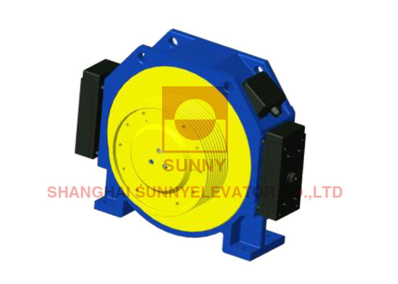 carico meccanico di sicurezza 1600kg della macchina Gearless della trazione di 2.5m/S VVVF